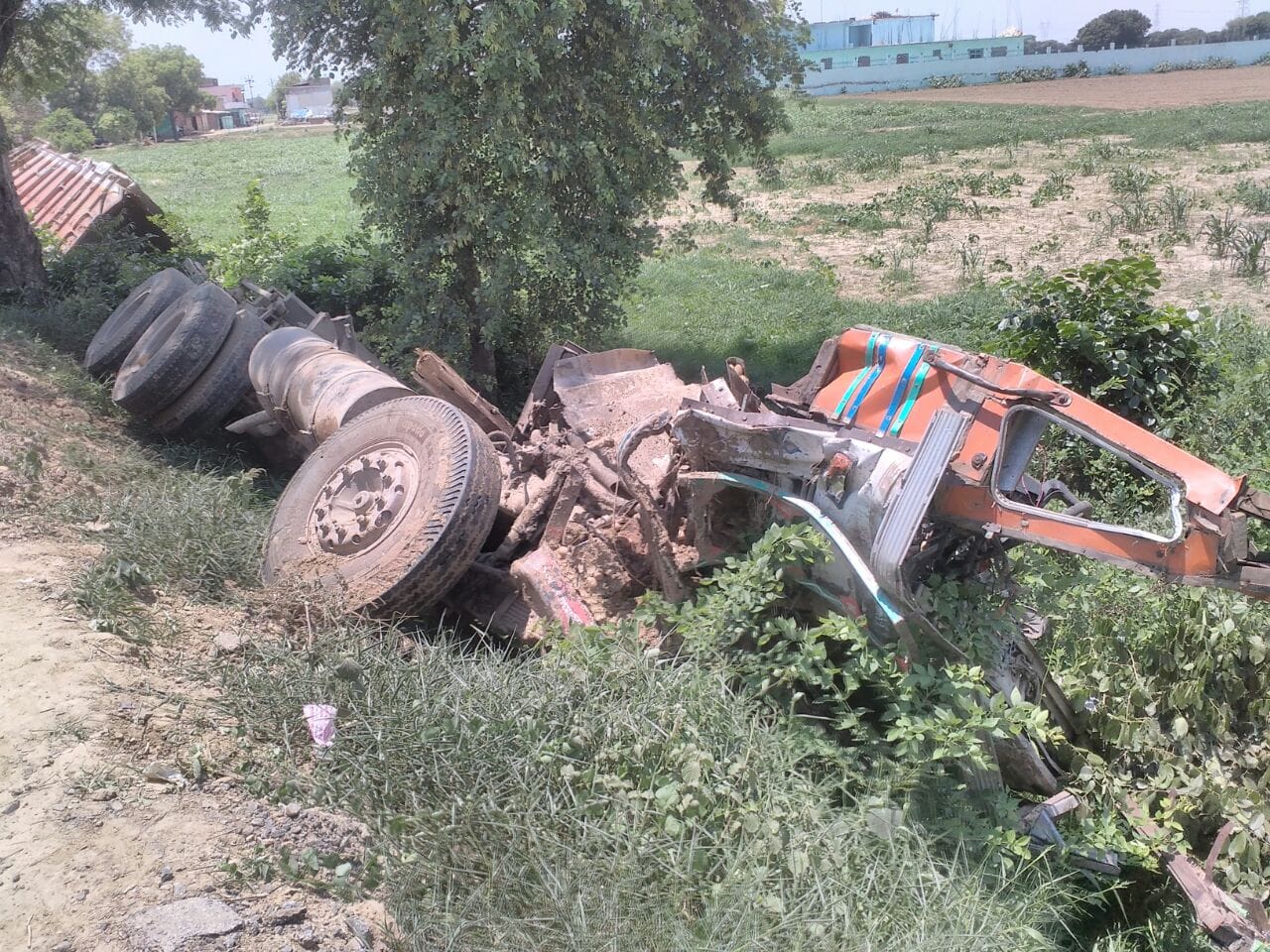 all three children of one family died after accident in fatehabad