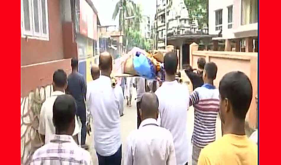 Assamese actress and singer Bidisha Bezbaruah mortal remains being taken for last rites in Guwahati