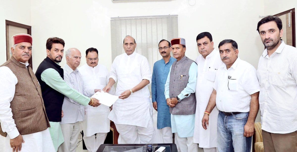 BJP Leaders Meets Rajnath Singh on Kotkhai gangrape and murder case.