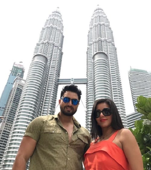 Bhojpuri actress Monalisa on romantic honeymoon with husband Vikrant Singh Rajput in Malaysia