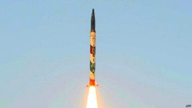 China, on the target of nuclear bomb of India'
