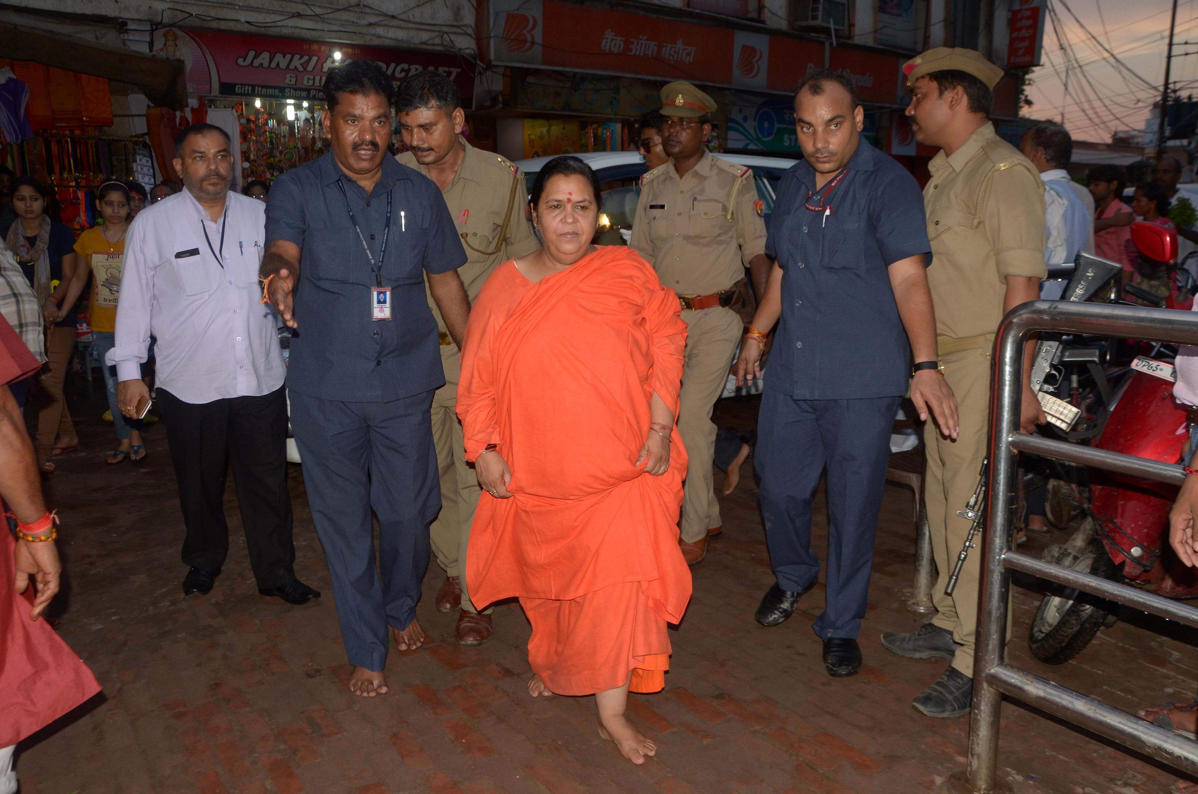 uma bharti in varanasi 