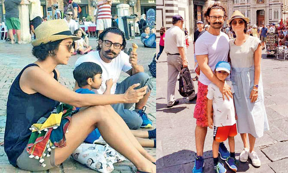 Aamir Khan Enjoys Family Vacation In Italy After First Schedule Of Thugs Of Hindostan