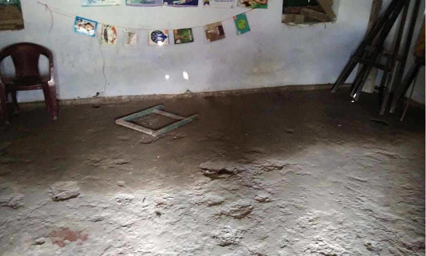 Ninehall forced to sit on the wet floor