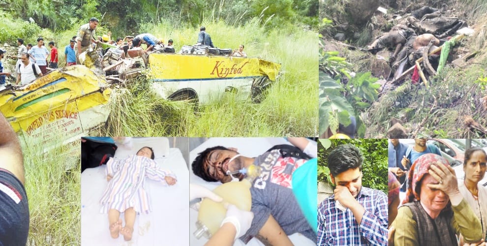 Himachal Rampur 28 killed in Bus accident