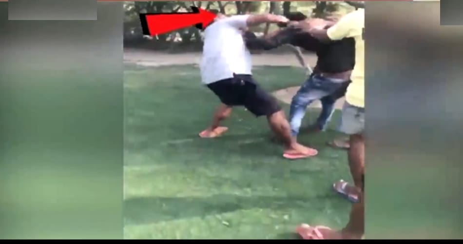Gang of boys beat up couple for sitting together in park