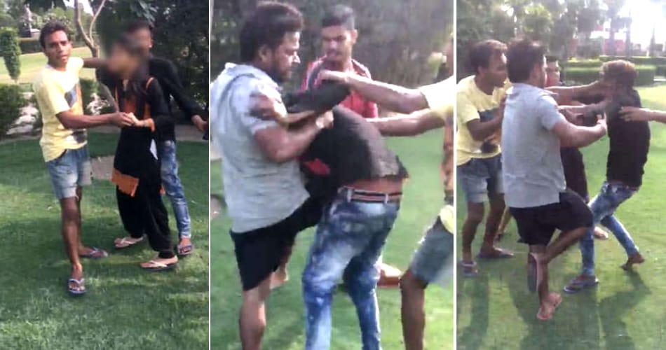 Gang of boys beat up couple for sitting in park
