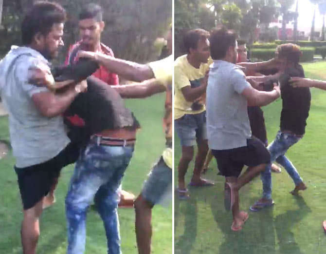 Gang of boys beat up couple for sitting in park