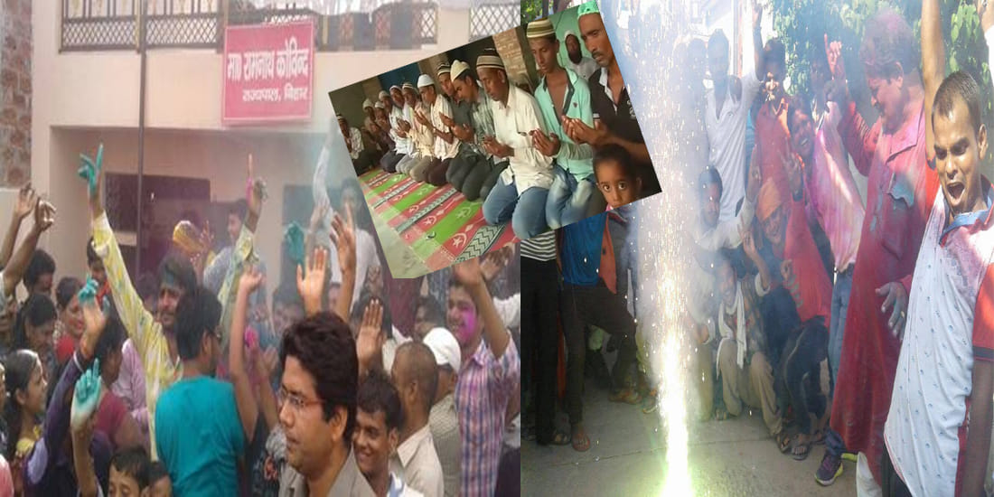Kovinds village celebrates Holi and Diwali today