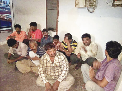 BJP leader's house caught