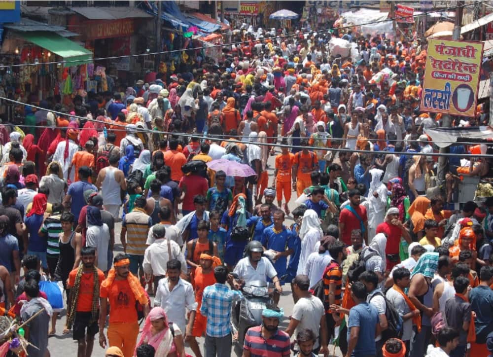 kanwar pilgrims one crore cross in haridwar