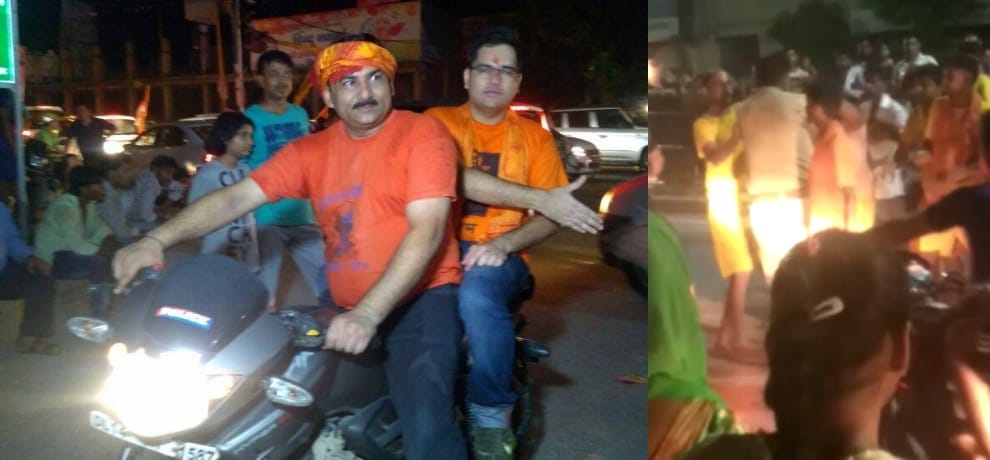 kanwar yatri beaten sub inspector on national highway 58 after car hits a kanwar yatri