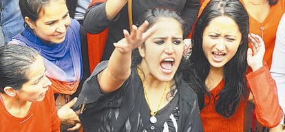 kotkhai gangrape and murder case protest and chakka jam by BJP in Shimla