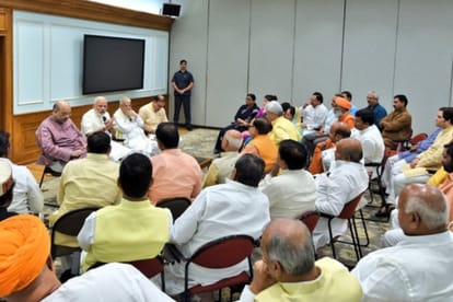  Prime minister Modi meets MP and MLA of Uttar Pradesh.