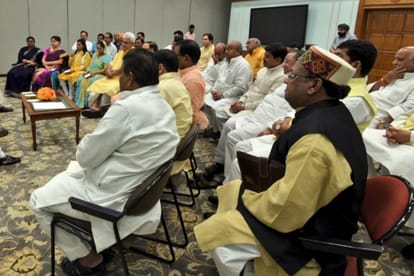  Prime minister Modi meets MP and MLA of Uttar Pradesh.