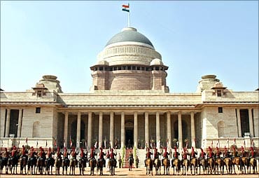 Rashtrapati Bhavan stands on a 330-acre estate and the building itself covers an area of five acres.