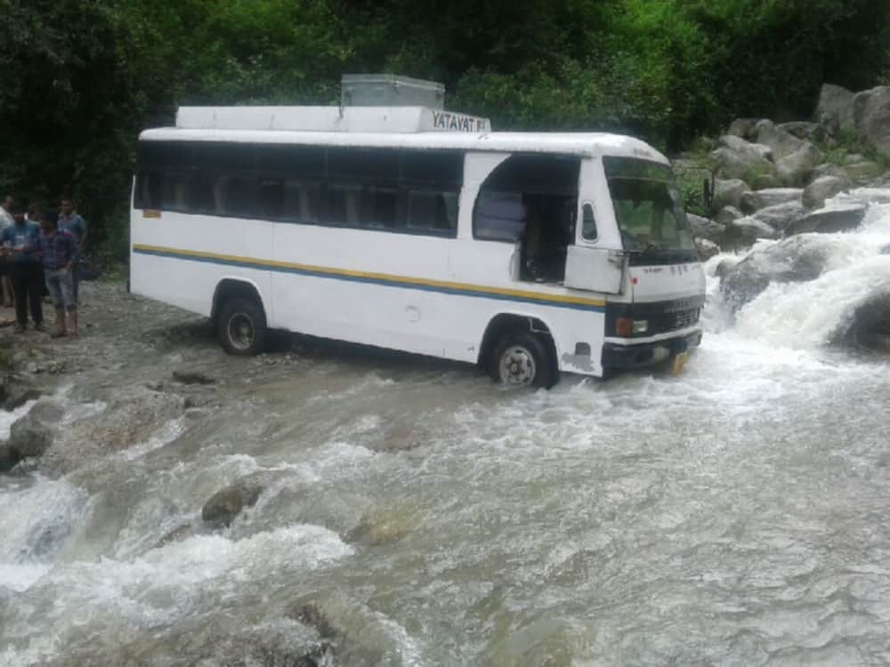 road become river in gahrwal