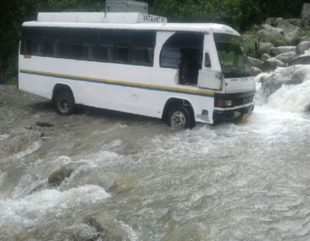road become river in gahrwal