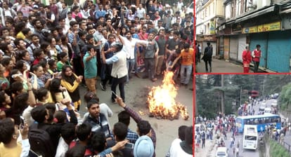  BJP Counsellor Shelender Chauhan Throw Stone During Shimla Band.