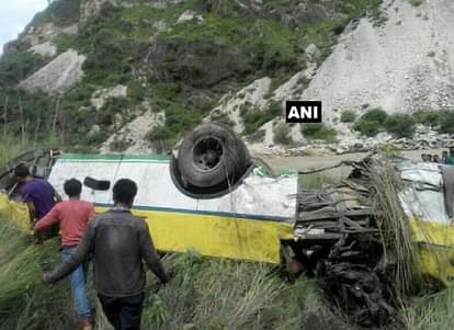 PRIVATE BUS FALLS IN SATLUJ RIVER IN SHIMLA, 28 PEOPLE DEAD
