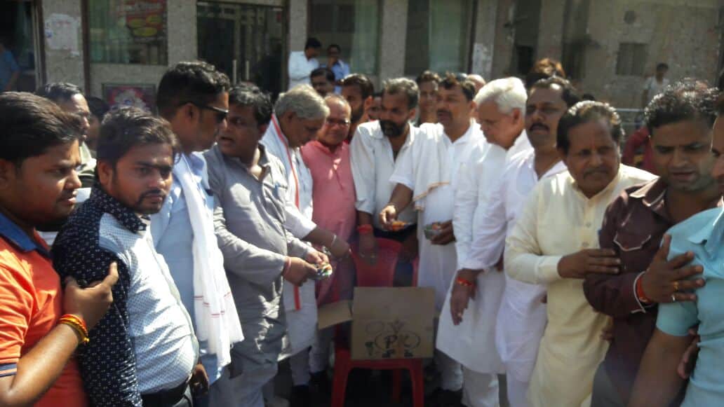 celebration in braj after victory of ramnath kovind in presidential election