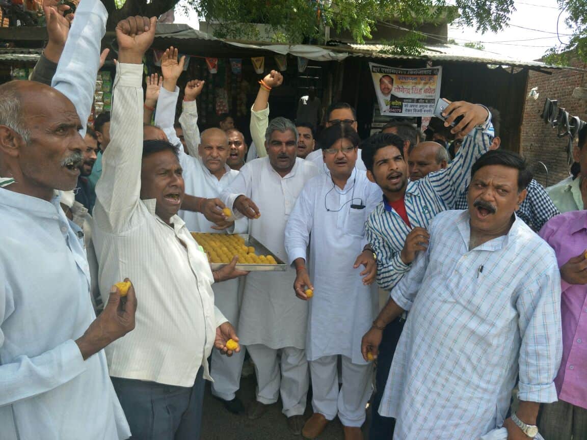 celebration in braj after victory of ramnath kovind in presidential election