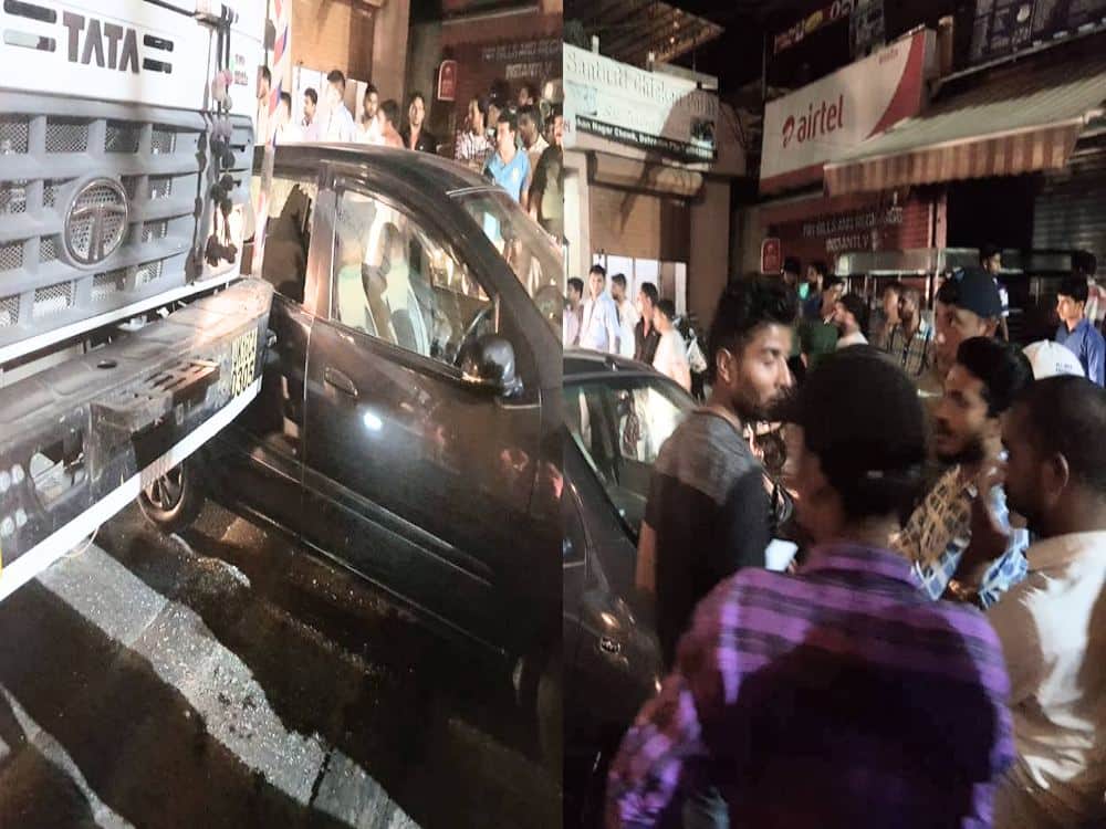 car and dumper accident in dehradun