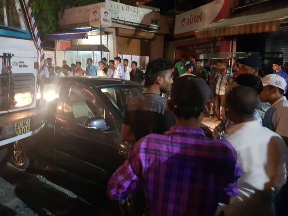 car and dumper accident in dehradun