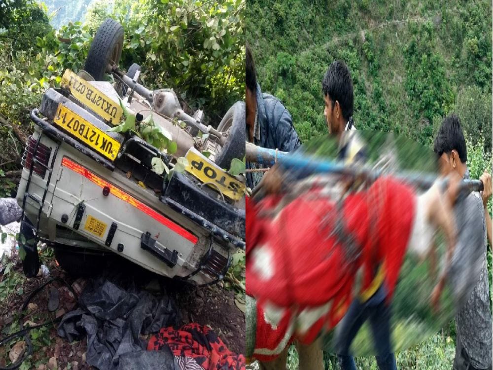 photos of accident in tiuni and kalsi on yamunotri highway uttarakhand