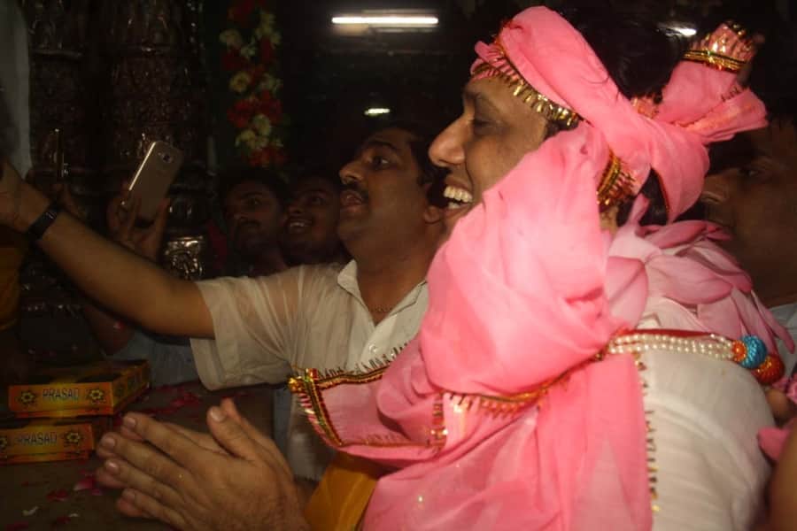 bollywood actor govinda in vrindavan