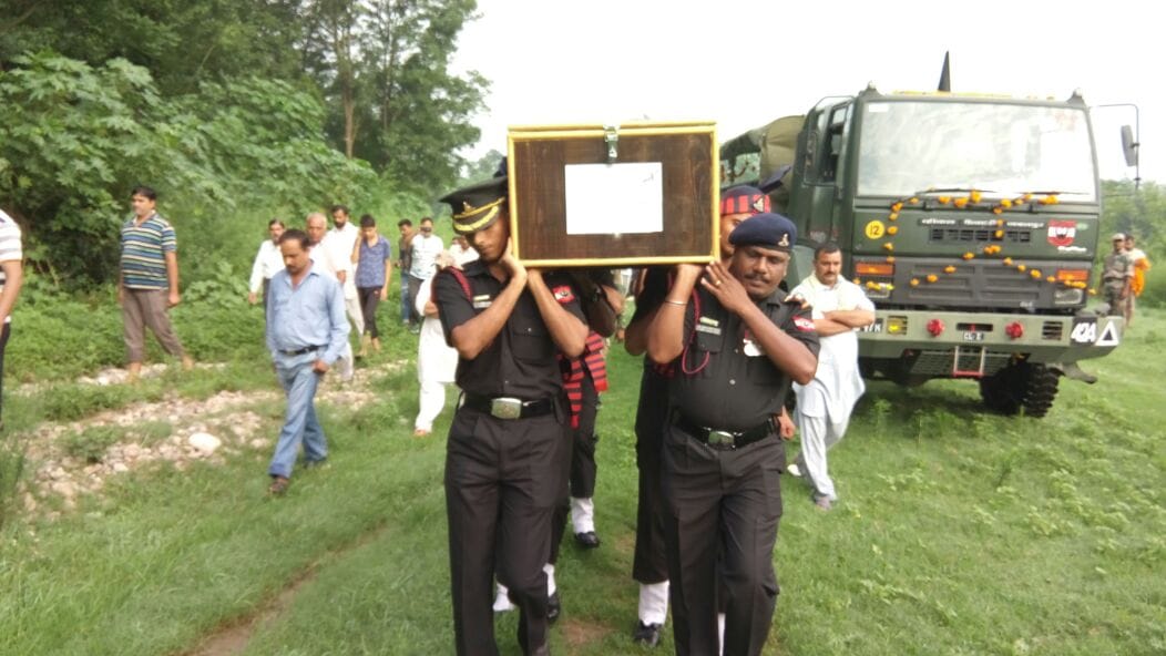 Himachali Martyr Shashi Kumar Cremation at Hamirpur.