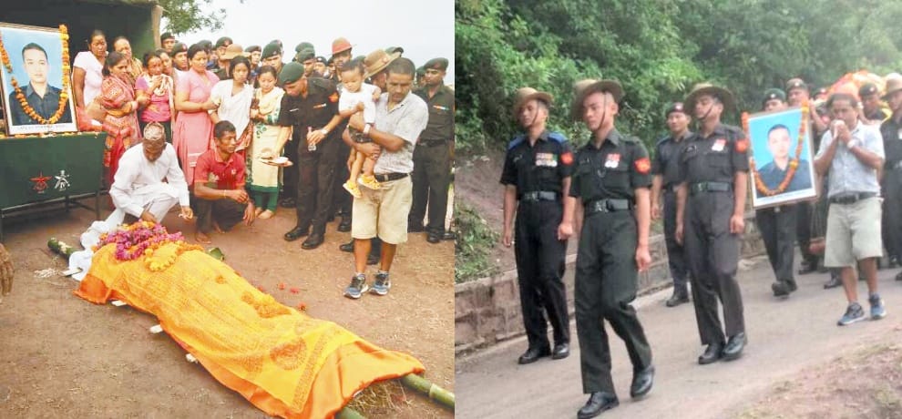 Himachal Solan Army jawan cremated with full military honours killed in firing by Pakistan 