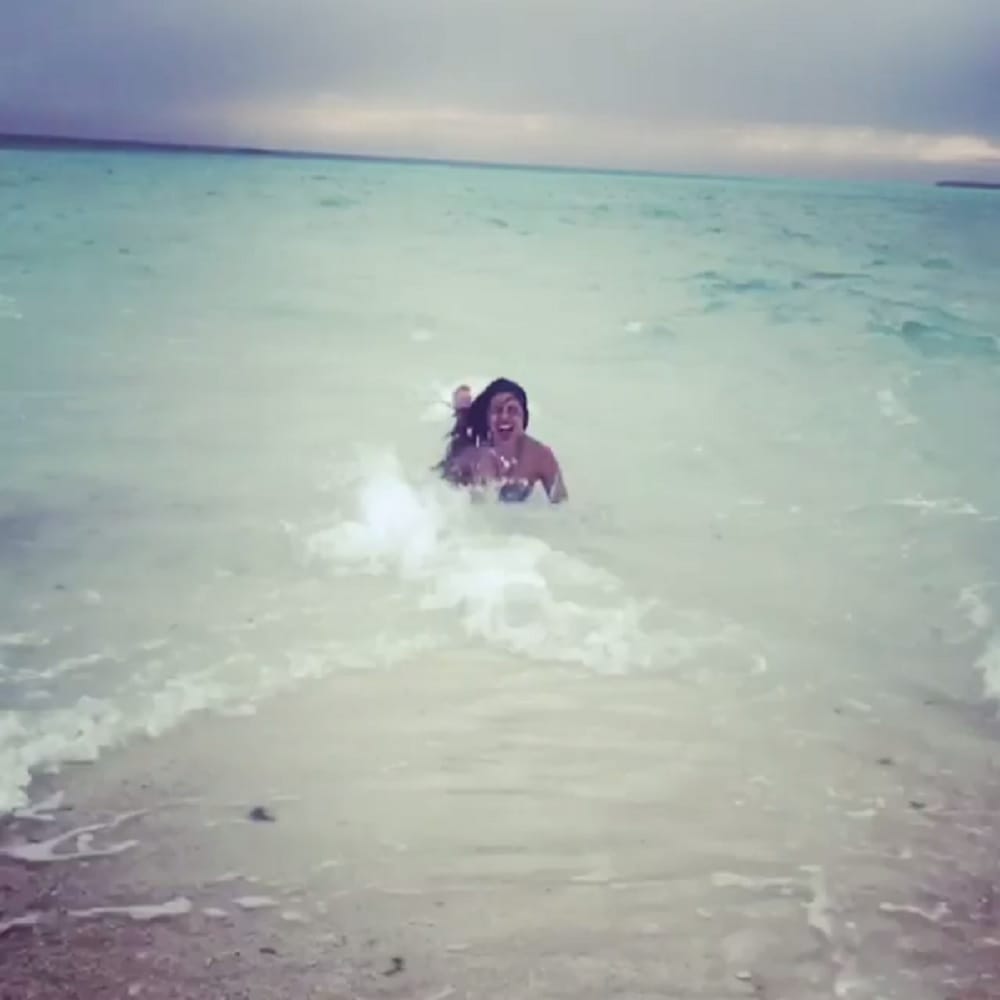 Priyanka Chopra shares boomerang video while swimming on Instagram from Maldives 