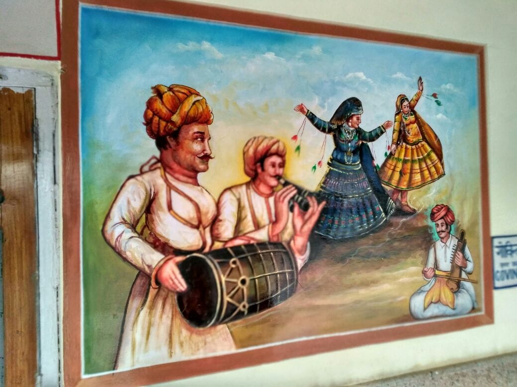 Painting at Jaisalmer Railway Station