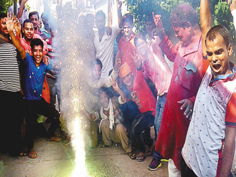 victory celebrate in paraukh and jhijhank