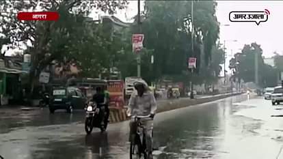 MONSOON RAIN IN AGRA CITY IN EARLY MORNING WHICH MADE BEAUTIFUL WEATHER