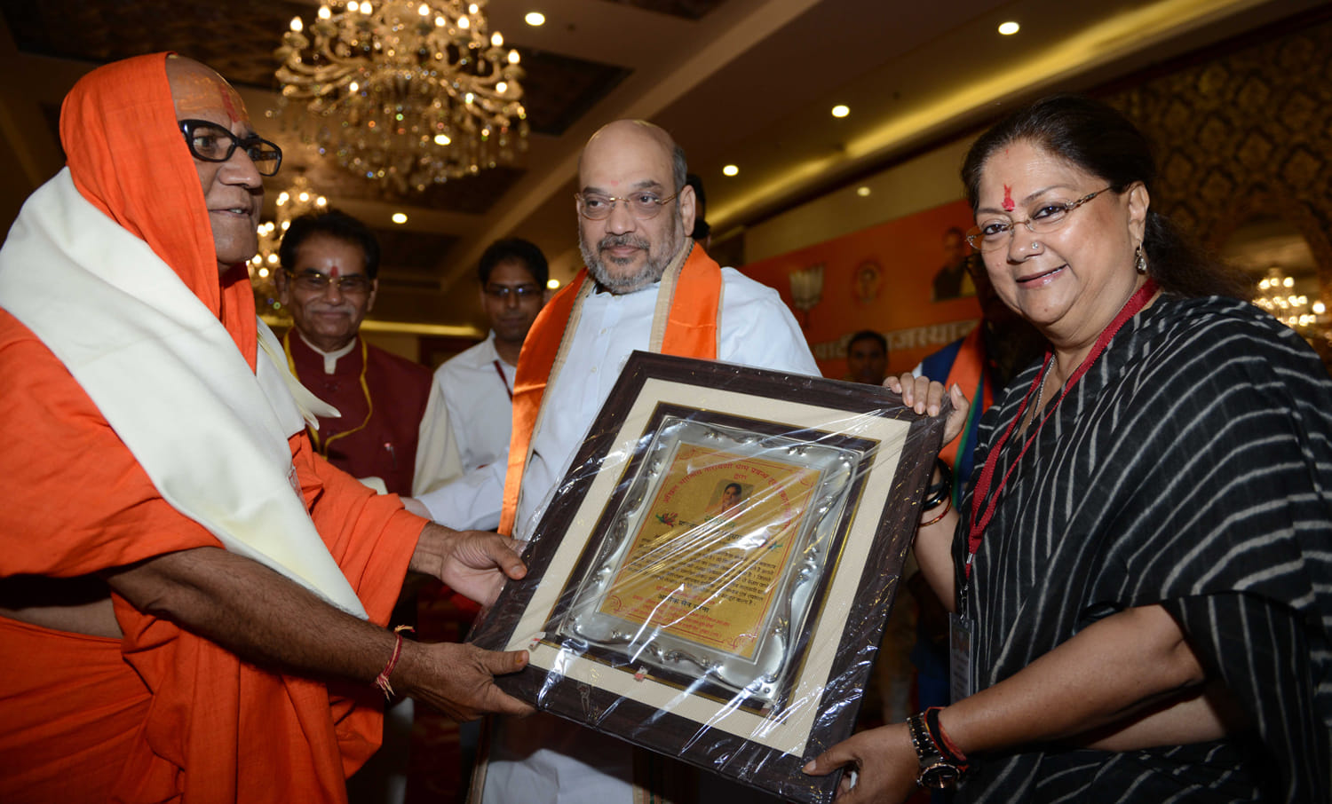amit shah attending many meetings in jaipur