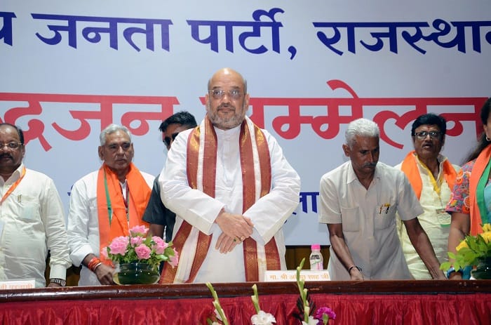 bjp president meeting wiith religious persons in jaipur