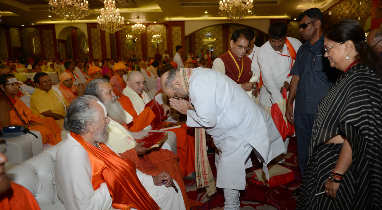 amit shah attending many meetings in jaipur