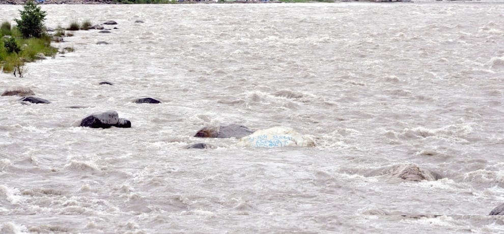 Three youths trapped inside the Gomti River overnight, were safely evacuated today