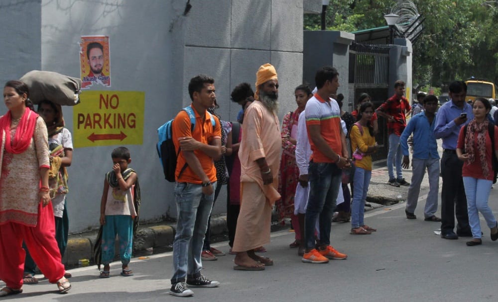 city bus drivers protest in dehradun
