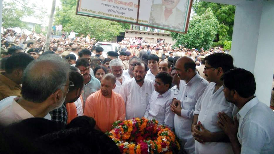 chief minister yogi adityanath reached at kanpur dehat today
