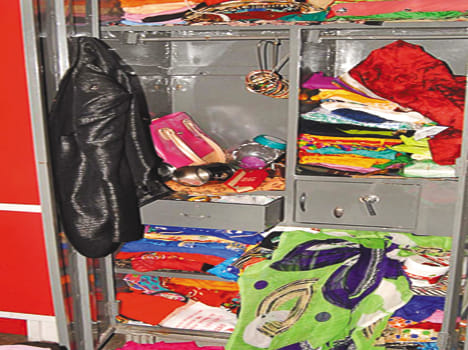 theft in bank worker house