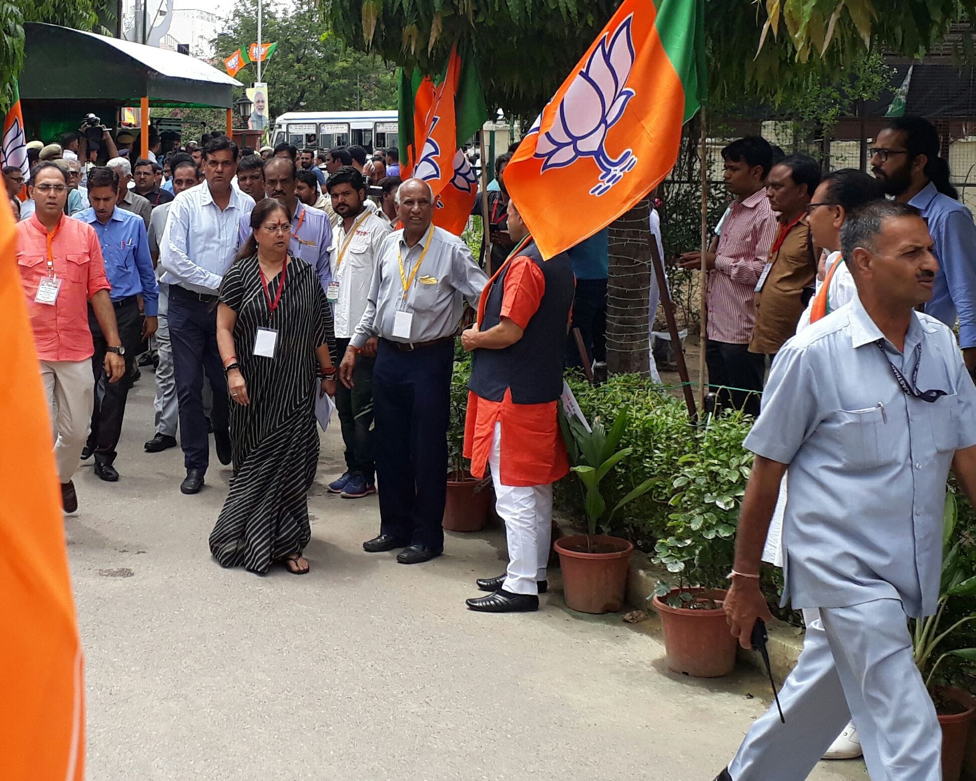 Hospitalized to BJP leader