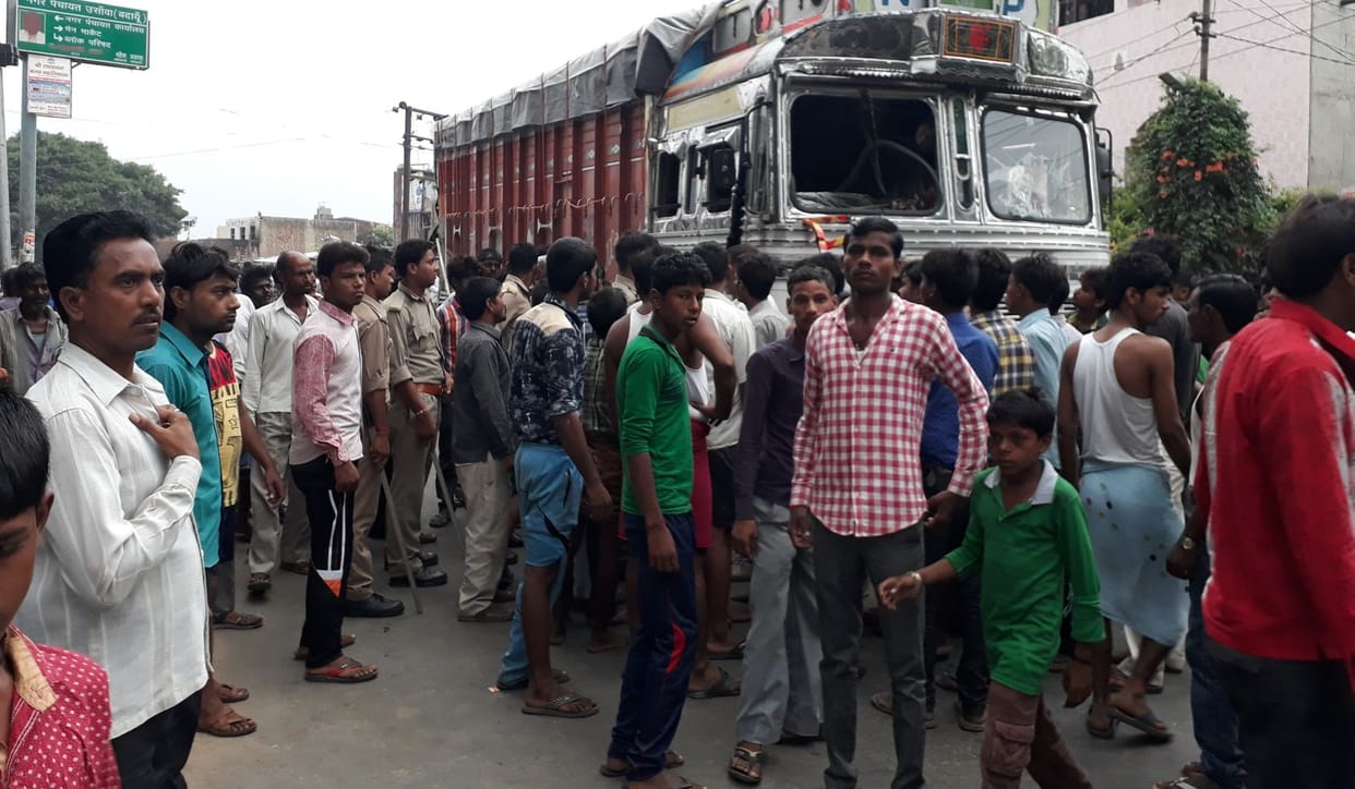 Road jam after minor died due to road accident
