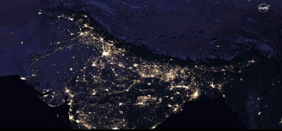India shines brighter than China on NASA Map and the Chinese are not happy
