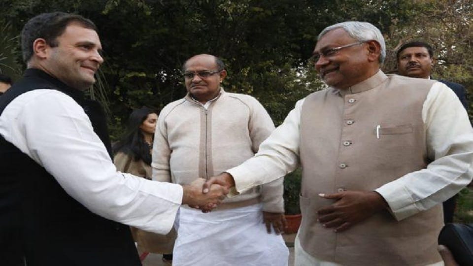 Amid Bihar Bickering Nitish kumar meet rahul gandhi in Delhi for secret meeting