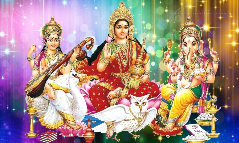 never worship of goddess lakshmi these type of statue or images