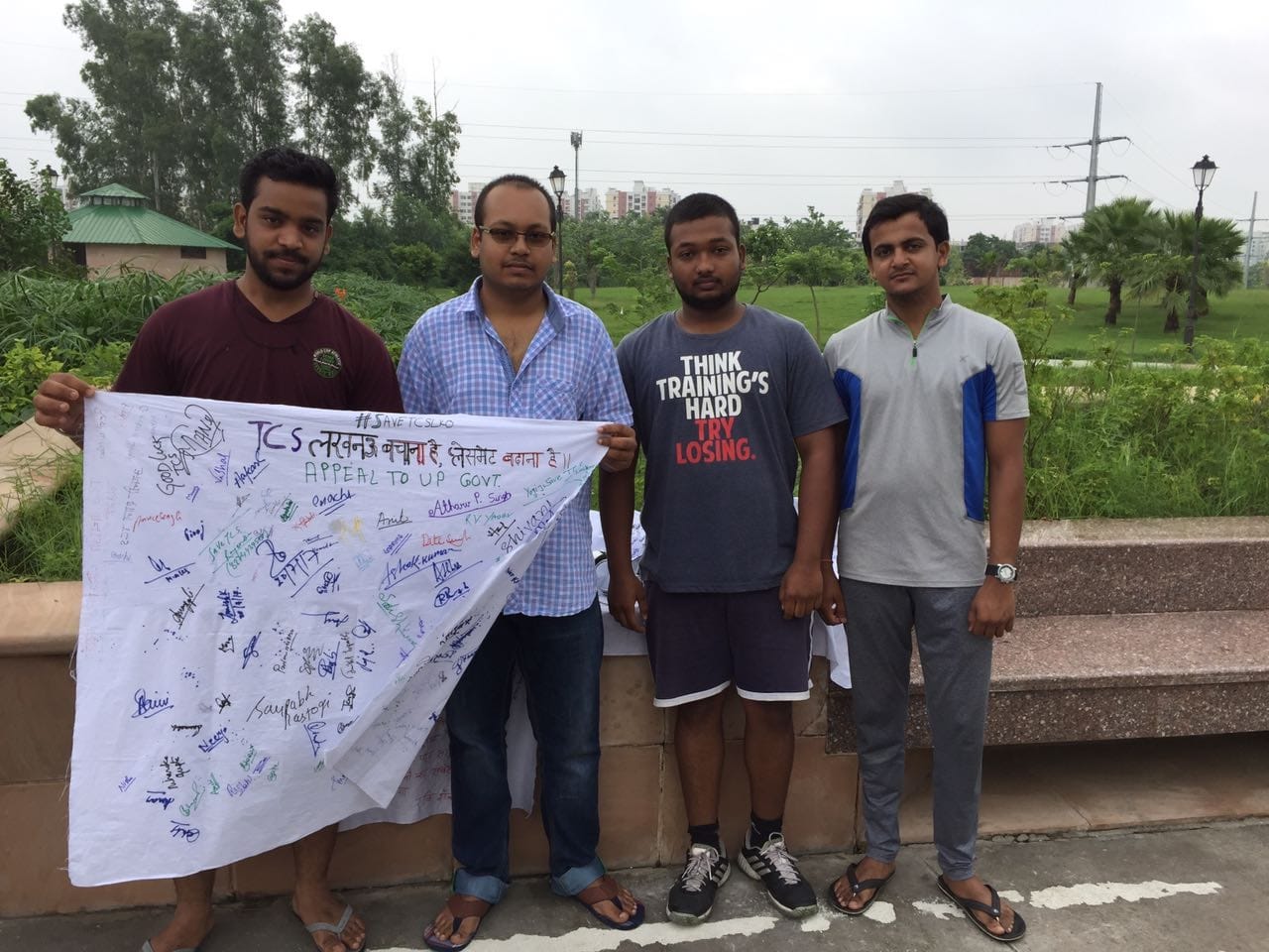  IT professionals signature campaign to save TCS Lucknow.