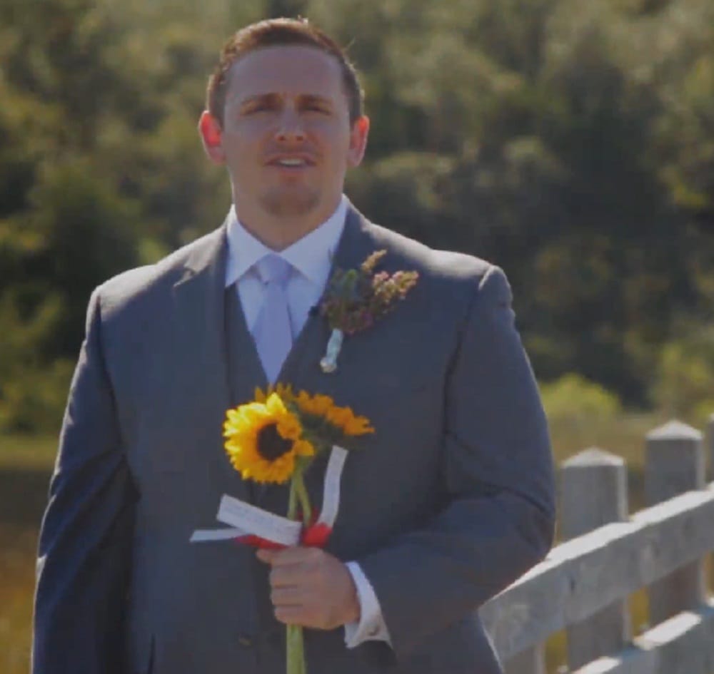 Bride big reveal in t-rex costume will melt your heart